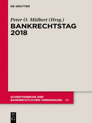cover image of Bankrechtstag 2018